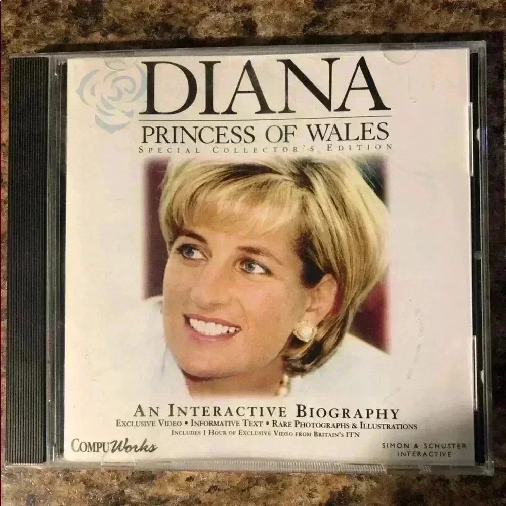 Diana Princess of Wales An Interactive Biography CD-Rom Vintage